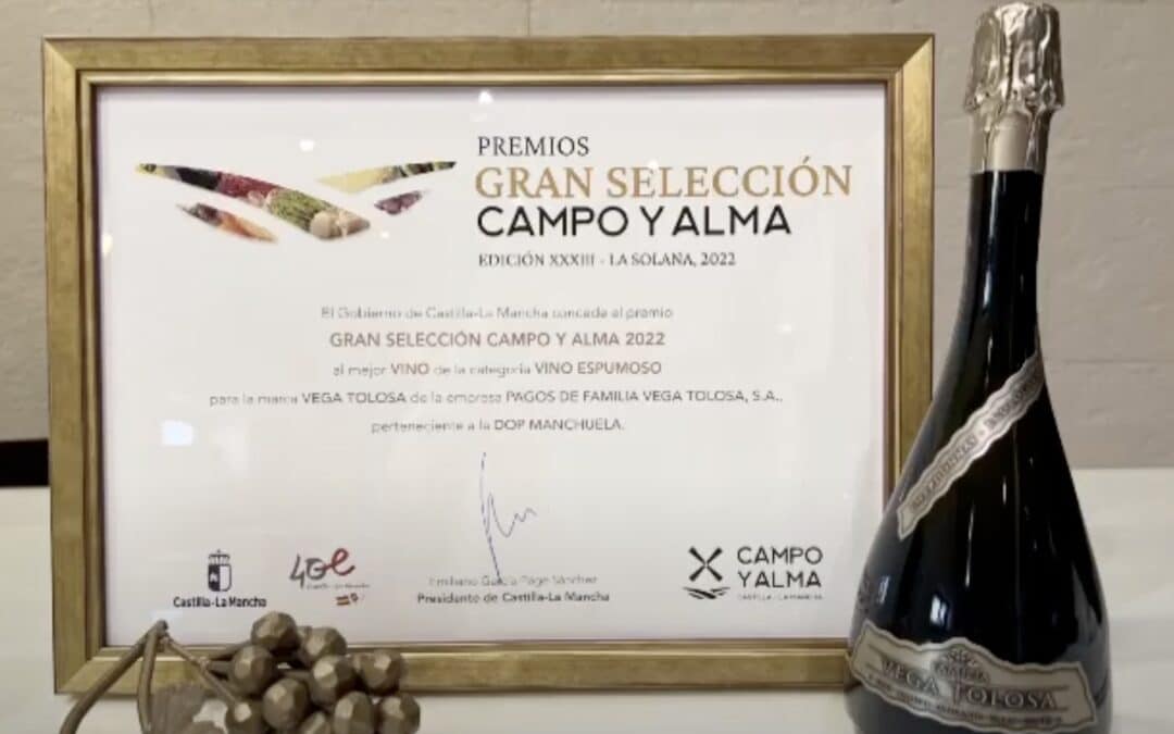 Vega Tolosa Brut Nature Reserva 2018 Mejor Vino Espumoso Premios Gran Selección Campo y Alma 2022
